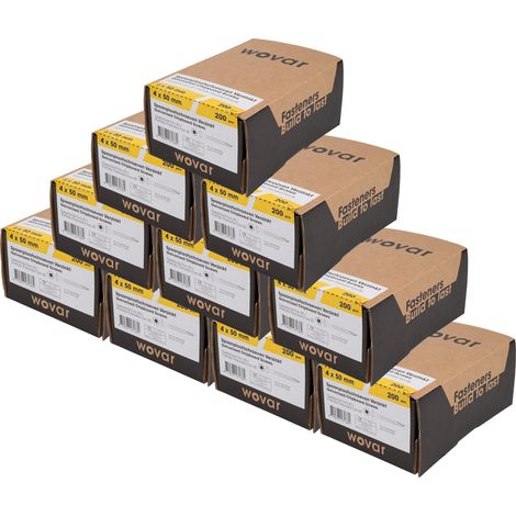 Spanplattenschrauben Verzinkt 4 x 50 mm Torx 20 Teilgewinde -