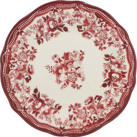 Piatto Piano Faustine 26cm in Porcellana Rosa - Selef Nova Styl