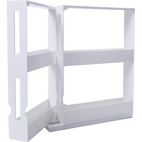 Étagère à épices, étagère de rangement extensible pour la cuisine, organiseur de pots à épices, étagère à épices rotative, étagère de rangement multifonctionnelle
