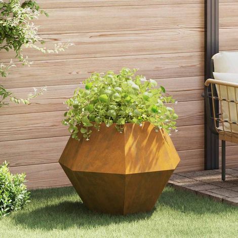 vidaXL Fioriera Ruggine 75 x 75 x 60 cm (1/5)