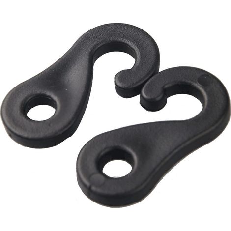 Crochet En Forme de S en Plastique Écologique, Crochet de Tente 20pcs Tendeur de Corde pour La Fixation de Tentes Randonnée Activités de Plein Air Alpinisme (1/5)