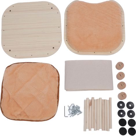 Tabouret de maison pour chat multifonctionnel quatre saisons universel anti-rayures grotte en bois robuste pour la maison (1/5)