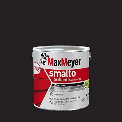 MaxMeyer Smalto a Solvente Brillante Nero R9005 2 l (1/4)
