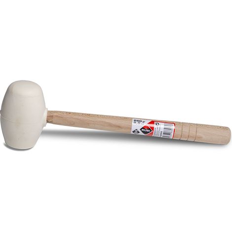 Rubi Maillet caoutchouc Blanc pointe ronde 250 g 66905 (1/2)