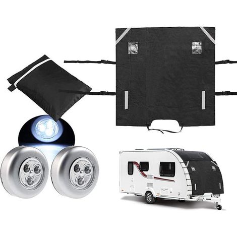 [Yuexinghui] (Propriété intellectuelle non exploitée) Housse de protection pour pare-brise avant de caravane, housse anti-poussière et imperméable pour caravane (1/5)