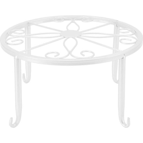 Cachepot en fer forgé, présentoir à plantes sur pied, étagère fleur simple, salon, balcon, support pot de fleurs, sol, une seule couche (1/5)