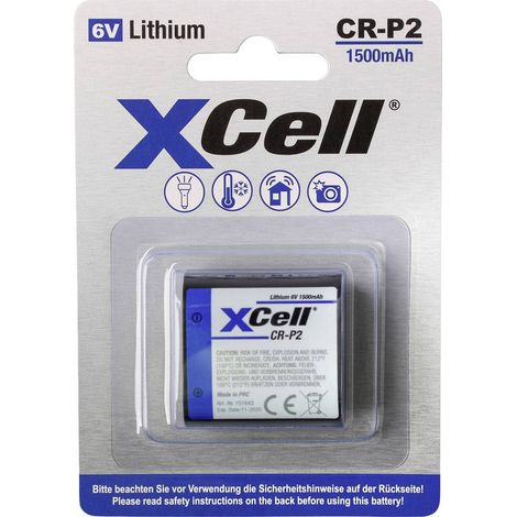 XCell Pile photo CR-P 2 lithium 1500 6.0 V 1 pc(s)