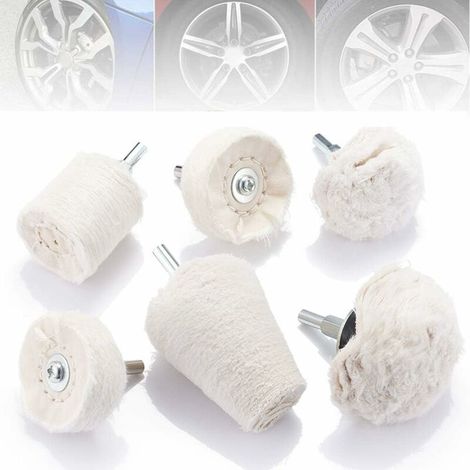 6pcs Polishing Disc for Electric Drill Polishing Fixing Pad Electric Drill Polishing Wheel Polishing Cone Polishing Pad for Collector Aluminum Stainless Steel Chrome etc. (1/5)