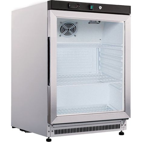 Armoire Vitrée Positive 130 L Laquée Blanche - Furnotel