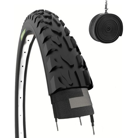 1 COPERTONE 20 X 2.00 (50-406) + CAMERA PNEUMATICO TASSELLATO BICI MTB BMX BICICLETTA 20 X BAMBINO GOMME CITY BIKE
