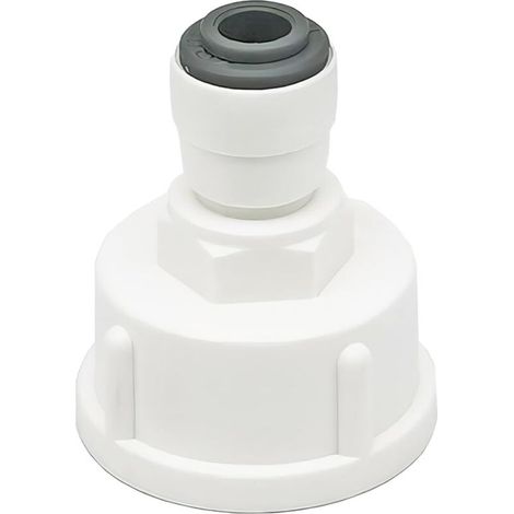 Stück Kühlschrank-Wasserschlauchanschluss, 1/4-Zoll-Schnellanschluss, umwandelbar auf 3/4-Zoll-Buchse, Doppeldichtung, Wasserfilter-Schnellanschlüsse (1/4)