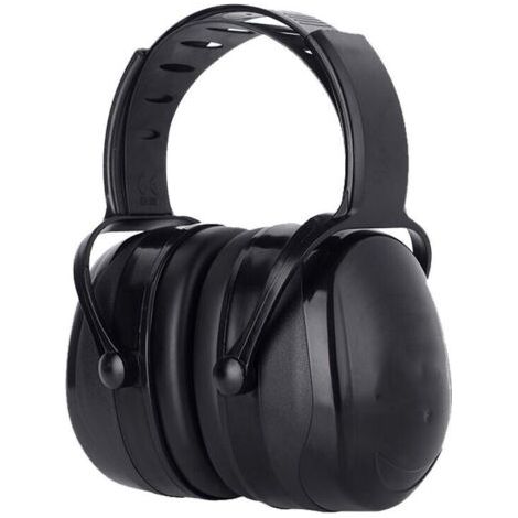 Casque Anti Bruit Adulte Réglable Confortable, avec Une Atténuation de SNR 38dB, pour Milieu Bruyant ou Stressant-Noir-INHHUB