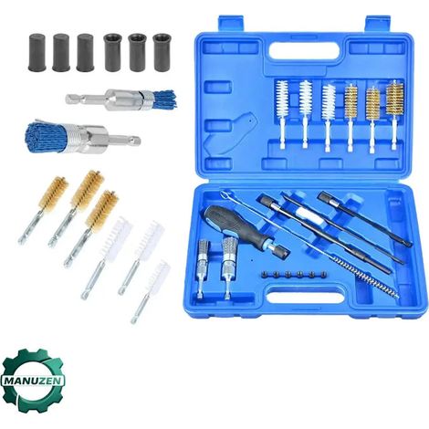 Manuzen - Brosse Universelle Pour Siège Injecteur Diesel Kit 19 Pièces