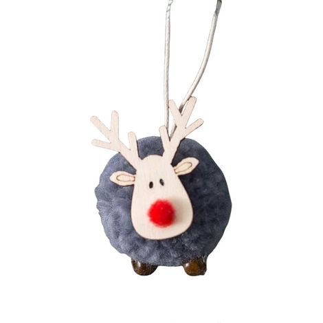 Weihnachtsglocken-Anhänger, Christbaumschmuck für Zuhause, Partys, drinnen und draußen, Grau (1/5)