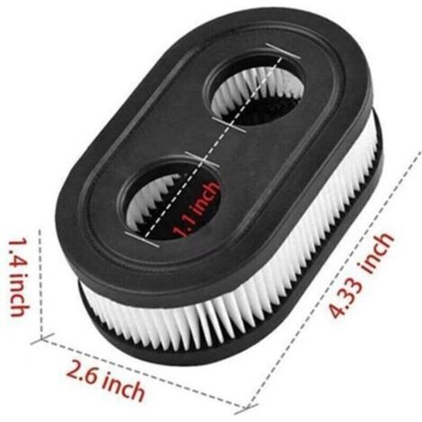 Filtre à Air - pour Tondeuse à Gazon - Compatible Briggs & Stratton 550E 550EX 798452 593260 5432 5432K - 2 Pièces (1/3)