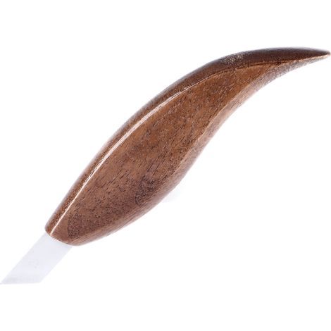 Holzschnitzmesser, Klinge aus Edelstahl, Griff aus Walnussholz, ergonomisches Aufhellungswerkzeug (1/5)