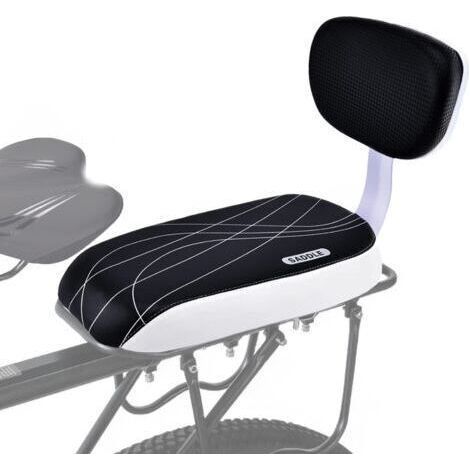 BUNTHAUS Coussin de Siège Arrière pour Vélo,Vélo Pièces Accessoires Sièges,y Compris Coussin et Dossier, Accoudoirs de Repose Pieds, Mains Courantes pour Enfant Ou Adultes (1/5)