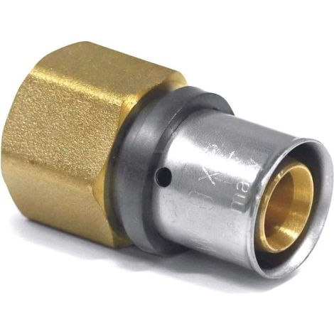 Racor Pressfitting 16mm con Rosca Hembra, Certificado DVGW, Fabricado en Alemania (1/4)