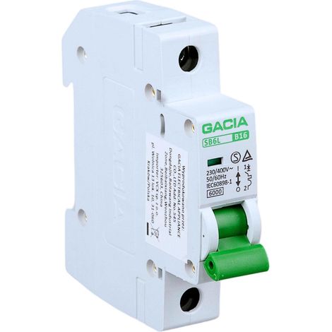 Interruttore automatico Gacia sb6l b 1p 16a 6kA