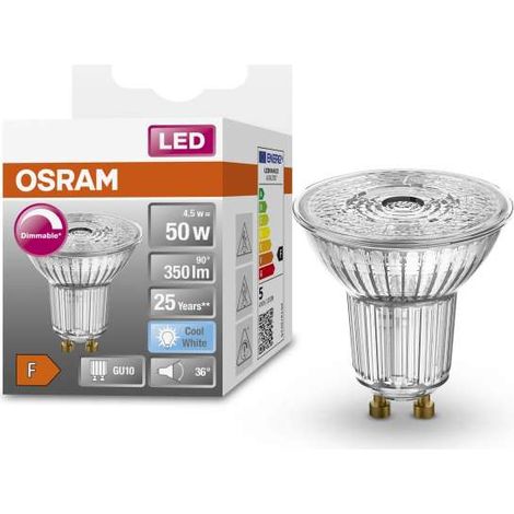 Faretto da incasso LED Osram Superstar PAR16 4000K Bianco Freddo GU10 (1/3)