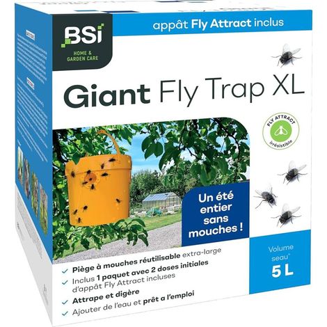 Fly Trap XL - Piège à mouches avec attractif (6x40 g)