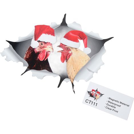 Aimants de réfrigérateur de Noël, étanches, avec effet 3D, autocollants magnétiques pour réfrigérateur CT111 (1/5)