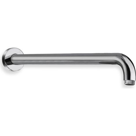 Brazo de ducha de pared 350 mm, sección redonda, roseta redonda