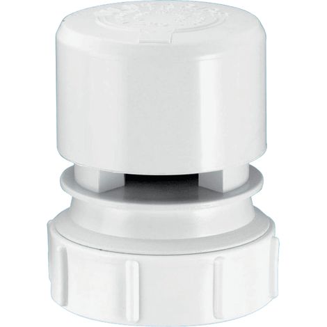 McAlpine VP2W White Ventapipe 25 Air Admittance Valve with 1.5" Universal Outlet (1/4)