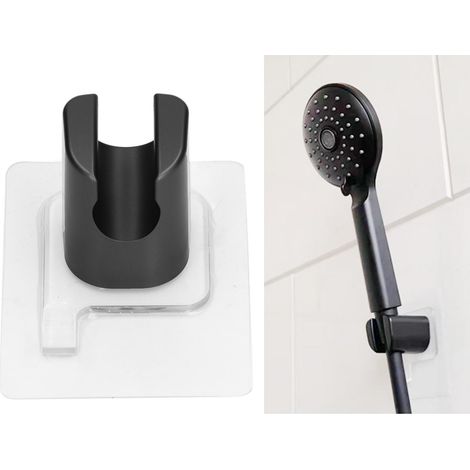 Wandhalterung für Duschkopf, Bidet oder andere Handbrause, ohne Bohren, mit starkem Klebstoff. (1/5)