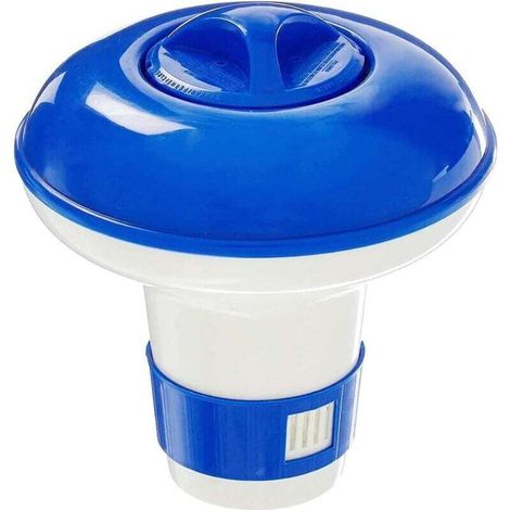 Distributeur de Chlore Comprimés de Chlore ou Granules, Flotteur Chimique Piscine, Diffuseur de Chlore pour Nettoyage des Piscines ou Hot Tubs Spa - 5inch