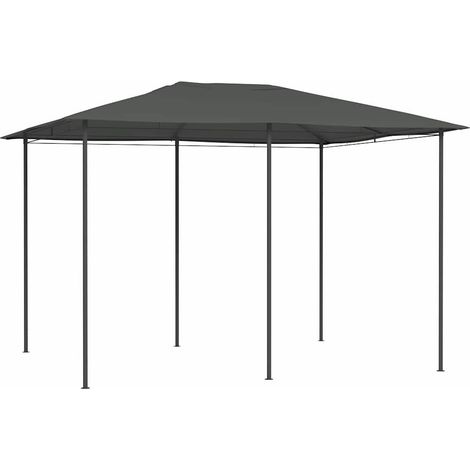 Tonnelle de Jardin Tente de réception - Rapide à Installer 3x4x2,6 m Anthracite 160 g/m² BV800824 - BonneVie (1/3)