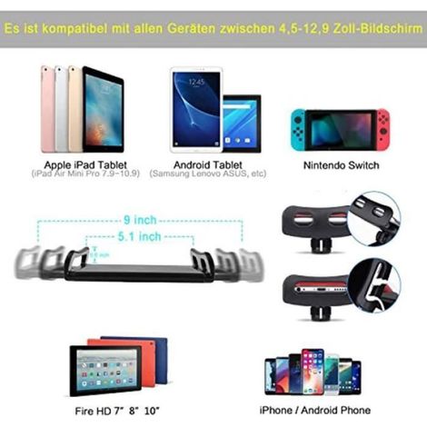 Support de Tablette, Support de Tablette Rotatif à 360 degrés avec Bras en Aluminium Stable pour iPad, avec écran de 4,5 à 12,9 (1/4)