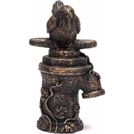 Antique Bronze Wren on Tap