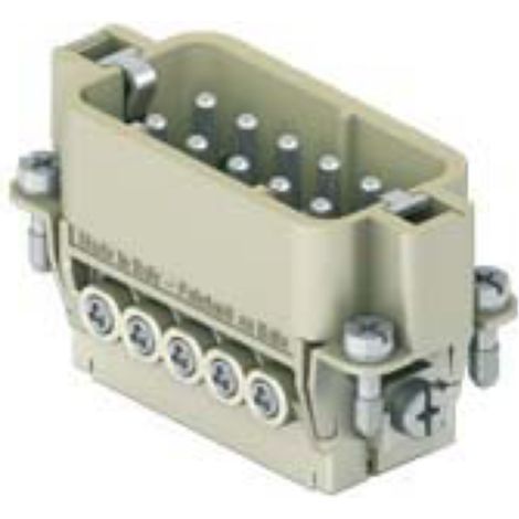insert mâle - a visser - 10p+t - 16a - 250v - gabarit 49.16 - ilme cdam10
