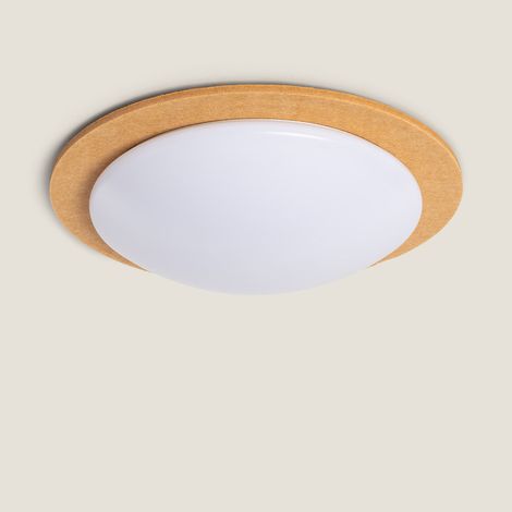 Plafonnier LED 18W Rond Feutre Ø460 mm CCT Sélectionnable Lezhan Camel