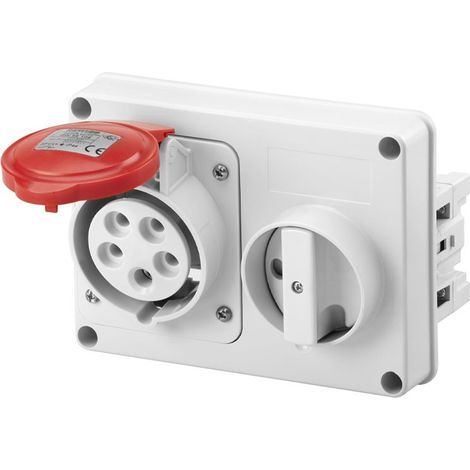 Presa Fissa Interbloccata Orizzontale 3P+N+T 32A 346-415V 6H IP44 (1/4)
