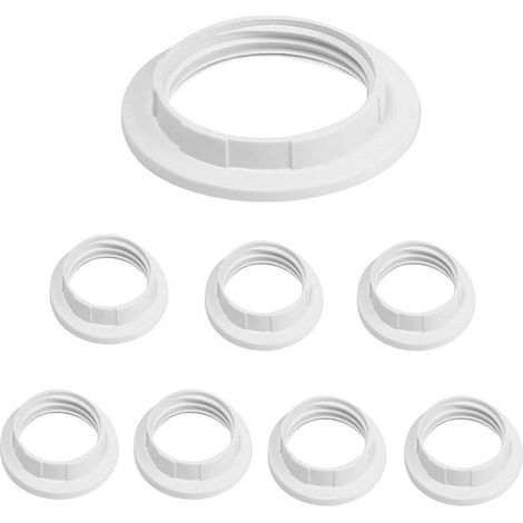 8 Pièces E27 Anneau Réducteur pour Abat-Jour Plaque Convertisseur d’Adaptateur de Bague d'Abat-Jour (1/5)