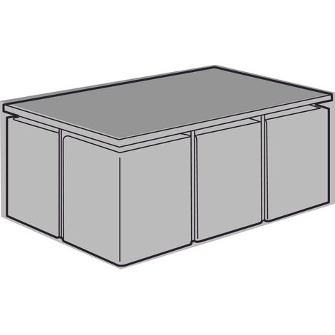 Housse de protection salon de jardin rectangulaire cube (1/5)