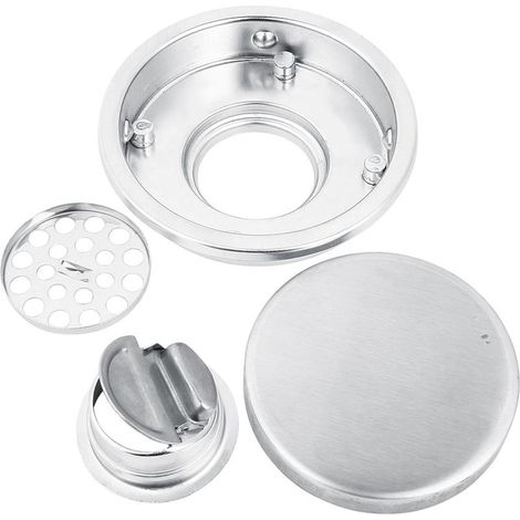 Siphon sol rond anti-odeur – acier inoxydable – cuisine / salle bain / balcon – maison (1/5)