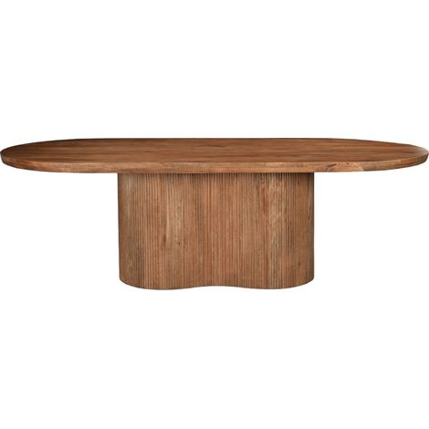 SEVILLE-Table à manger Ovale 8/10 personnes 220 cm en bois massif (1/5)