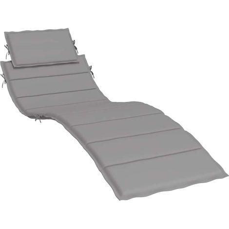 Maison Exclusive - Cuscino per Lettino Grigio 186x58x4 cm in Tessuto Oxford (1/5)