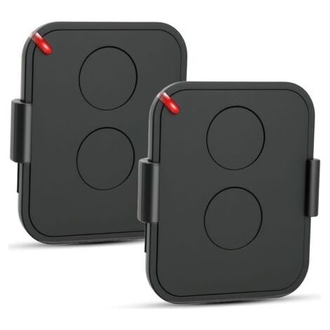 Lot de 2 Telecommande Portail, 433,92 MHz Télécommande Porte de Garage, Compatible avec ON2E, ON4E, ON1E Rolling Code, 2 Canaux (1/5)