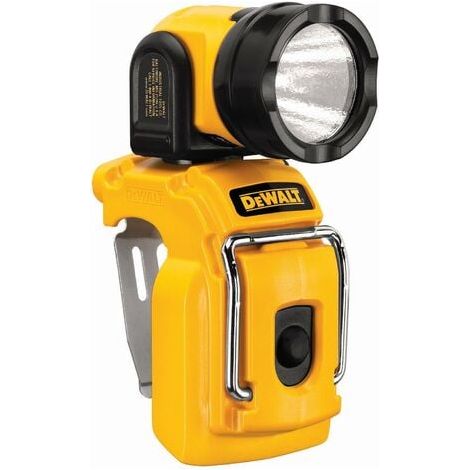 Dewalt – Lampe torche LED 10,8V 130 lumens – Pivote 180° – Boîtier polyéthylène résistant – Pour chantiers humides et espaces confinés (1/10)