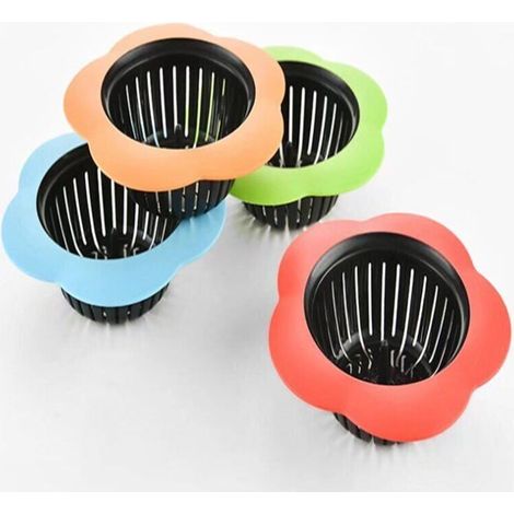 Filtre d'évier de cuisine en silicone - Filtre d'évier en plastique facile à nettoyer (1/4)