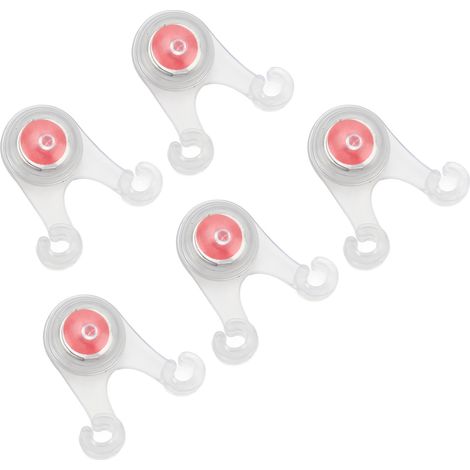 Set mit 5 LED-Sicherheitsleuchten für Camping, Zelt- und Markisendekoration, rotes Signallicht (1/5)