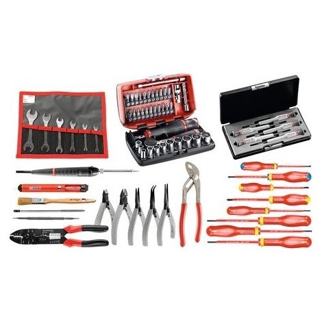 Mallette à outils pour Electriciens Facom, Jeu de 69 pièces ( Prix pour 1 ) (1/2)