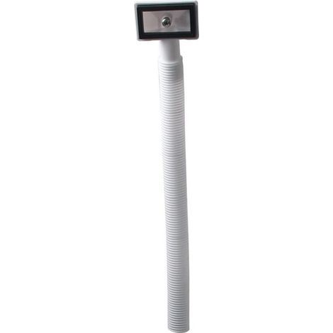 Tuyau de Trop-Plein en Polypropylène Blanc 330 mm pour Évier de Cuisine, Raccordement 63,5 x 40 mm, Accessoire de Plomberie Durable (1/5)