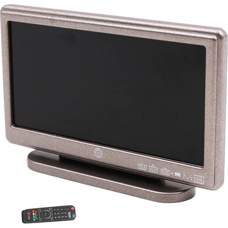 Télévision miniature 1/12 avec télécommande pour meubles Barbie House Accessoires pour maison de poupée (1/5)