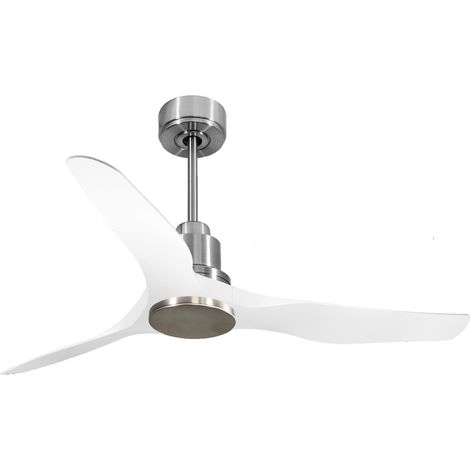 Ventilatore da soffitto Reversibile Termostato Wifi Motore CC Tetti inclinati Telecomando Adattatore 2/3 lame Hypersilence Memoria Shopify Vendible (AUTOMATICO) PURLINE ThassosD127C0464486