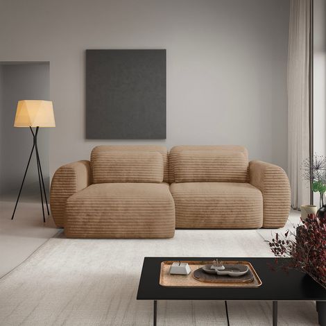3-Sitzer-Wende- und -Schlaf-Ecksofa mit Bettkasten Camilla Beige (1/5)